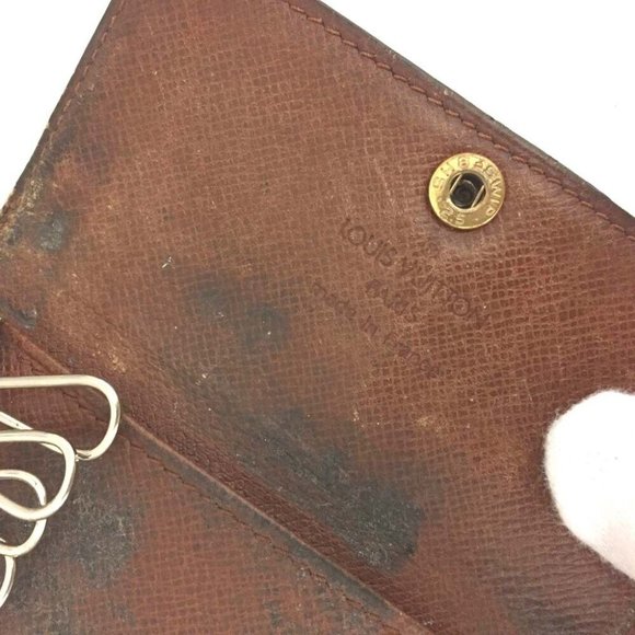508175N Louis Vuitton Key Case Multicles 6 Ring Brown Monogram - Picture 7 of 9